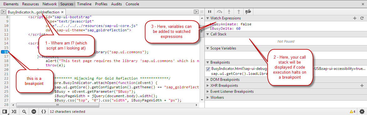 SAPUI5 Troubleshooting JS Debugger 2