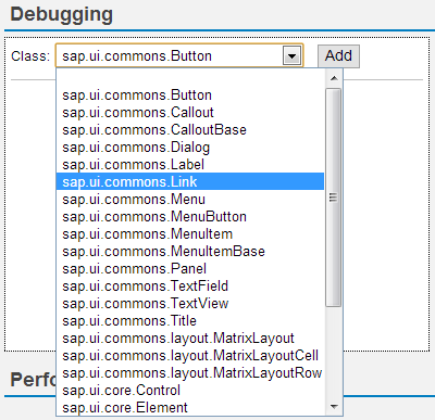 SAPUI5 Diagnostics Debugging View