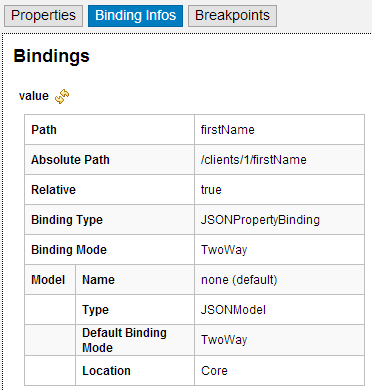 SAPUI5 Diagnostics Binding Information SAPUI5 Diagnostics Binding Information